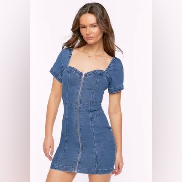 NWOT Forever 21 - Denim dress - Picture 2 of 3